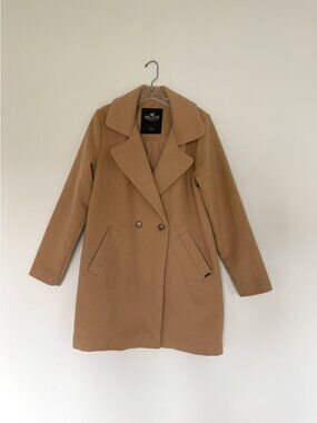 Hollister Camel Small Classic Coat